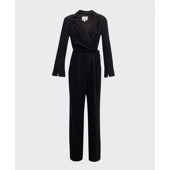 Cinq a Sept Macie Split-Cuff Side-Tie Blazer Wrap Jumpsuit Size 4 $595.00 MSRP - Picture 1 of 8